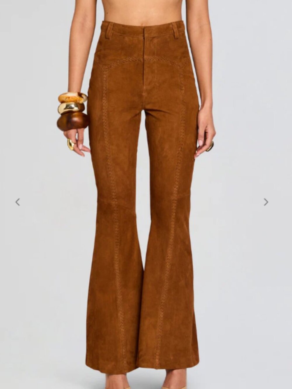 retrofete Manuela Pant in Cognac Size XL $848.00 MSRP